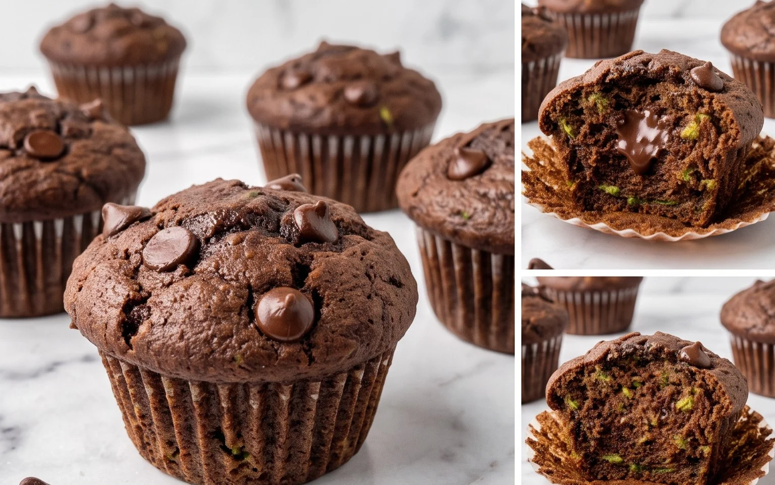 Muffins Courgettes Double Chocolat : Facile et Gourmand