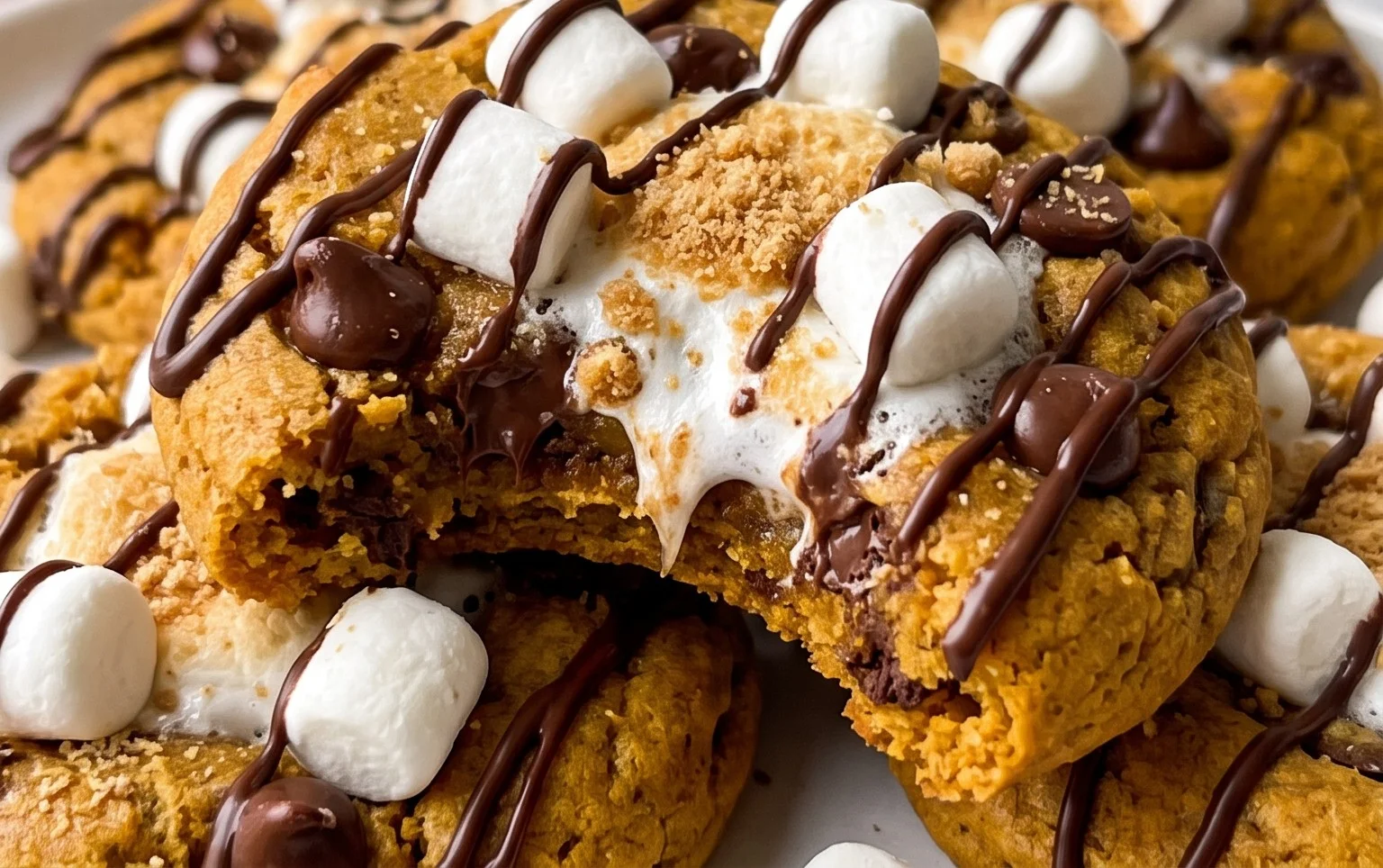 Pumpkin S'mores Cookies