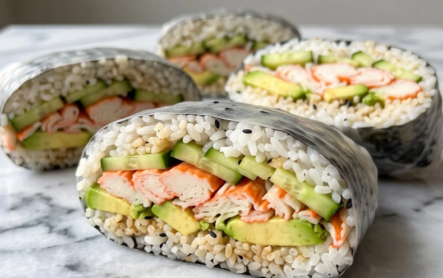 Onigirazu California Roll: Sushi Sandwich Léger et Rapide