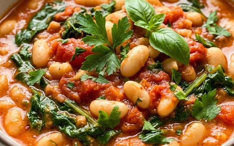 Creamy Tomato White Bean Stew