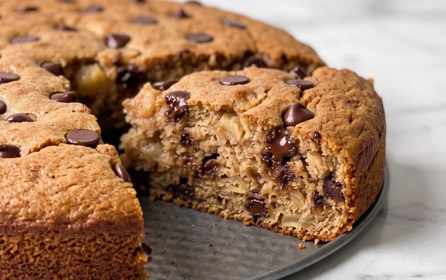 Gâteau healthy compote pomme chocolat sans sucre ajouté