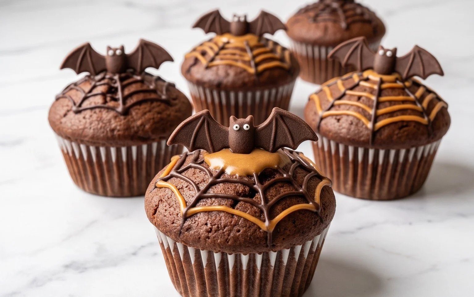 Muffins Halloween Pipistrello : Recette facile et gourmande