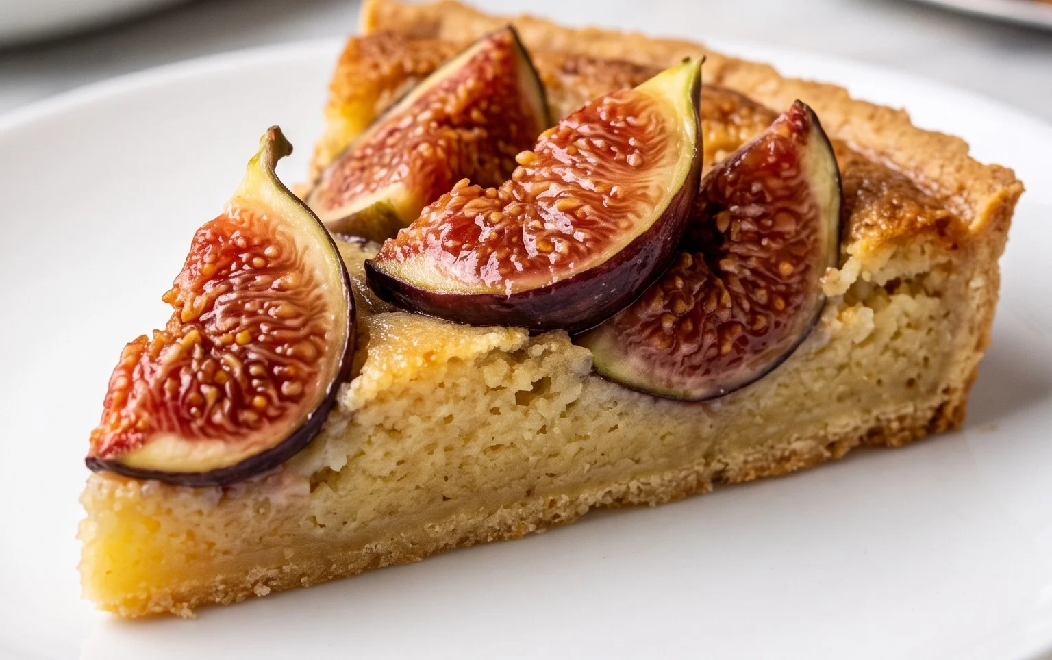 Fig frangipane tart
